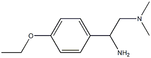 N-[2-amino-2-(4-ethoxyphenyl)ethyl]-N,N-dimethylamine Struktur