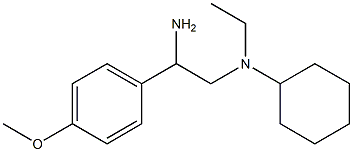 N-[2-amino-2-(4-methoxyphenyl)ethyl]-N-cyclohexyl-N-ethylamine Struktur