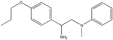 N-[2-amino-2-(4-propoxyphenyl)ethyl]-N-methylaniline Struktur