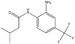 N-[2-amino-4-(trifluoromethyl)phenyl]-3-methylbutanamide Struktur