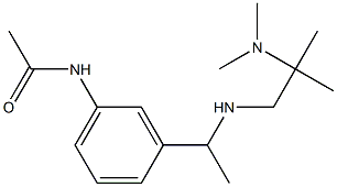 N-[3-(1-{[2-(dimethylamino)-2-methylpropyl]amino}ethyl)phenyl]acetamide Struktur