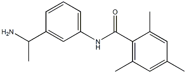 N-[3-(1-aminoethyl)phenyl]-2,4,6-trimethylbenzamide Struktur