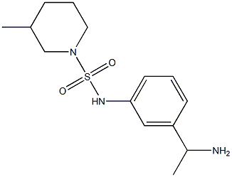 N-[3-(1-aminoethyl)phenyl]-3-methylpiperidine-1-sulfonamide Struktur