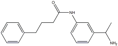 N-[3-(1-aminoethyl)phenyl]-4-phenylbutanamide Struktur