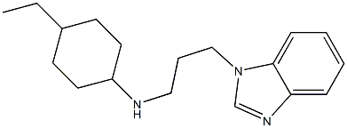 N-[3-(1H-1,3-benzodiazol-1-yl)propyl]-4-ethylcyclohexan-1-amine Struktur