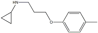 N-[3-(4-methylphenoxy)propyl]cyclopropanamine Struktur