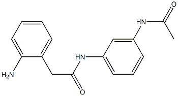 N-[3-(acetylamino)phenyl]-2-(2-aminophenyl)acetamide Struktur