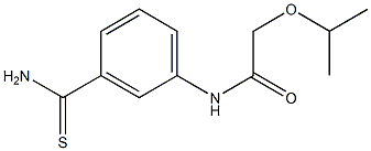 N-[3-(aminocarbonothioyl)phenyl]-2-isopropoxyacetamide Struktur