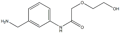 N-[3-(aminomethyl)phenyl]-2-(2-hydroxyethoxy)acetamide Struktur