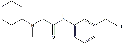 N-[3-(aminomethyl)phenyl]-2-[cyclohexyl(methyl)amino]acetamide Struktur