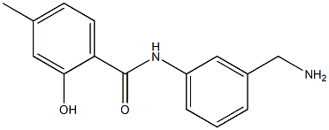 N-[3-(aminomethyl)phenyl]-2-hydroxy-4-methylbenzamide Struktur