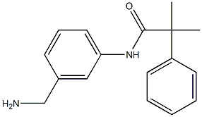 N-[3-(aminomethyl)phenyl]-2-methyl-2-phenylpropanamide Struktur