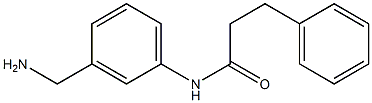 N-[3-(aminomethyl)phenyl]-3-phenylpropanamide Struktur