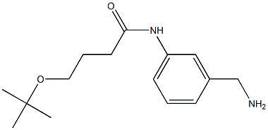 N-[3-(aminomethyl)phenyl]-4-(tert-butoxy)butanamide Struktur