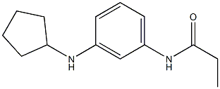 N-[3-(cyclopentylamino)phenyl]propanamide Struktur