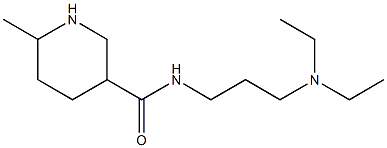 N-[3-(diethylamino)propyl]-6-methylpiperidine-3-carboxamide Struktur