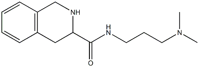 N-[3-(dimethylamino)propyl]-1,2,3,4-tetrahydroisoquinoline-3-carboxamide Struktur