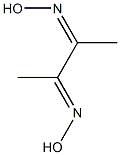 N-[3-(hydroxyimino)butan-2-ylidene]hydroxylamine Struktur