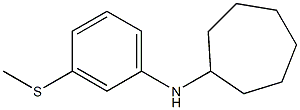 N-[3-(methylsulfanyl)phenyl]cycloheptanamine Struktur