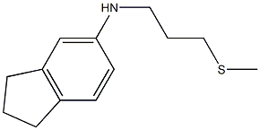 N-[3-(methylsulfanyl)propyl]-2,3-dihydro-1H-inden-5-amine Struktur