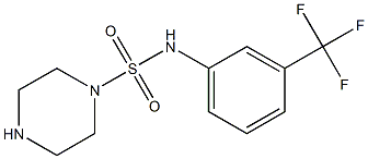 N-[3-(trifluoromethyl)phenyl]piperazine-1-sulfonamide Struktur