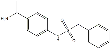 N-[4-(1-aminoethyl)phenyl]-1-phenylmethanesulfonamide Struktur