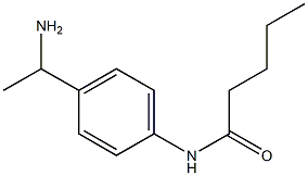 N-[4-(1-aminoethyl)phenyl]pentanamide Struktur