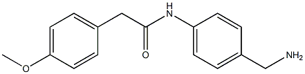 N-[4-(aminomethyl)phenyl]-2-(4-methoxyphenyl)acetamide Struktur