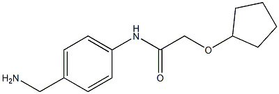 N-[4-(aminomethyl)phenyl]-2-(cyclopentyloxy)acetamide Struktur