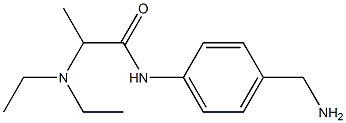 N-[4-(aminomethyl)phenyl]-2-(diethylamino)propanamide Struktur