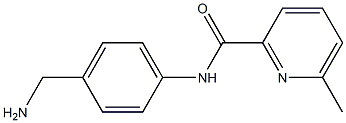 N-[4-(aminomethyl)phenyl]-6-methylpyridine-2-carboxamide Struktur