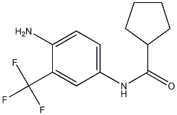 N-[4-amino-3-(trifluoromethyl)phenyl]cyclopentanecarboxamide Struktur