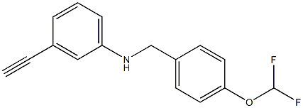 N-{[4-(difluoromethoxy)phenyl]methyl}-3-ethynylaniline Struktur