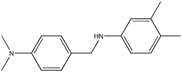 N-{[4-(dimethylamino)phenyl]methyl}-3,4-dimethylaniline Struktur