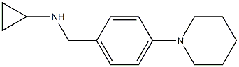 N-{[4-(piperidin-1-yl)phenyl]methyl}cyclopropanamine Struktur