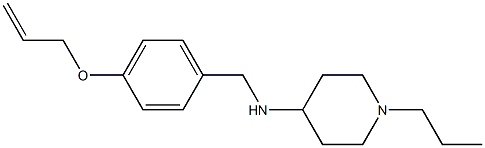 N-{[4-(prop-2-en-1-yloxy)phenyl]methyl}-1-propylpiperidin-4-amine Struktur