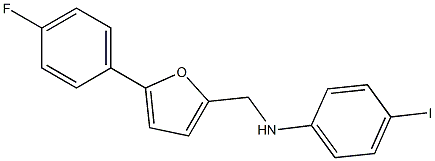 N-{[5-(4-fluorophenyl)furan-2-yl]methyl}-4-iodoaniline Struktur