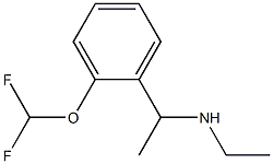 N-{1-[2-(difluoromethoxy)phenyl]ethyl}-N-ethylamine Struktur