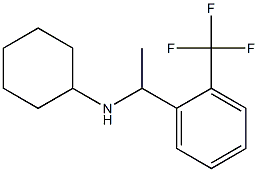 N-{1-[2-(trifluoromethyl)phenyl]ethyl}cyclohexanamine Struktur