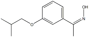 N-{1-[3-(2-methylpropoxy)phenyl]ethylidene}hydroxylamine Struktur