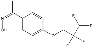 N-{1-[4-(2,2,3,3-tetrafluoropropoxy)phenyl]ethylidene}hydroxylamine Struktur