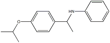 N-{1-[4-(propan-2-yloxy)phenyl]ethyl}aniline Struktur