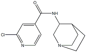 N-{1-azabicyclo[2.2.2]octan-3-yl}-2-chloropyridine-4-carboxamide Struktur