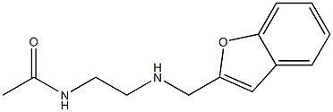 N-{2-[(1-benzofuran-2-ylmethyl)amino]ethyl}acetamide Struktur