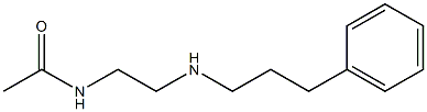 N-{2-[(3-phenylpropyl)amino]ethyl}acetamide Struktur