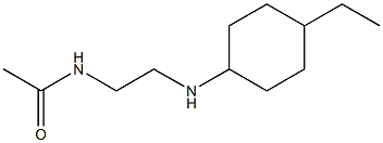 N-{2-[(4-ethylcyclohexyl)amino]ethyl}acetamide Struktur