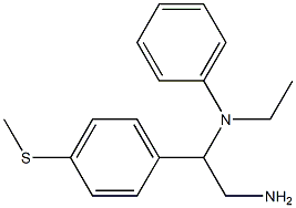 N-{2-amino-1-[4-(methylsulfanyl)phenyl]ethyl}-N-ethylaniline Struktur