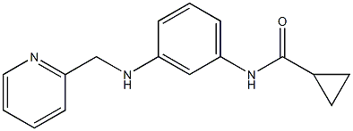 N-{3-[(pyridin-2-ylmethyl)amino]phenyl}cyclopropanecarboxamide Struktur