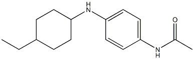 N-{4-[(4-ethylcyclohexyl)amino]phenyl}acetamide Struktur