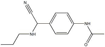 N-{4-[cyano(propylamino)methyl]phenyl}acetamide Struktur